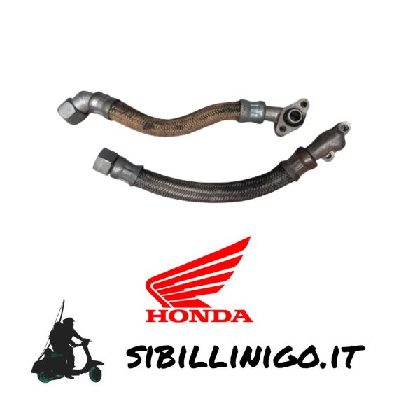 Coppia Tubi Serbatoio Olio Usati Originale Honda CB750 K0 K1 K2 Four 15510300017 + 15520300007