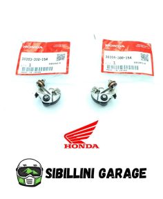 Coppia Puntine di contatto Destra e Sinistra Originale Honda per Moto CB 400 500 750 Four rif Ho 30203300154 30204300154