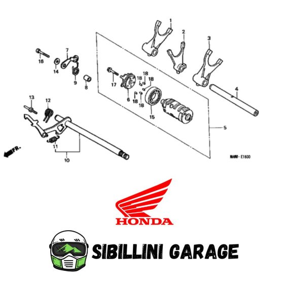 Perno Richiamo Molla Originale Honda per moto VT600 XL600V VF750 24652-259-000