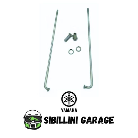1E6253040000 Kit 2 Raggi Originale YAMAHA Ruota Posteriore per XT600 XT600Z Tenerè 3AJ 5Y125304