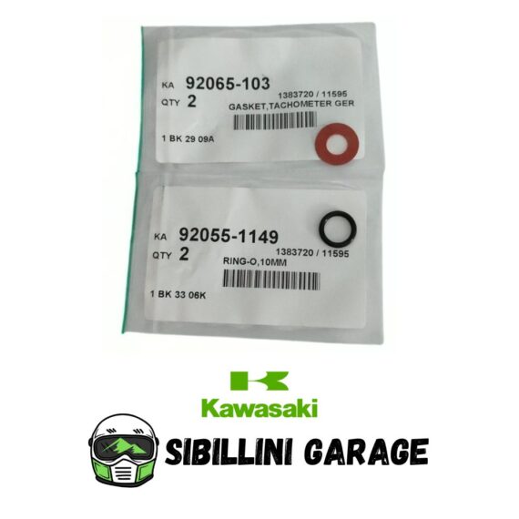 Kit Guarnizione e O-ring Originale Kawasaki per moto Kawasaki KZ500 KMX125 92065103 + 920551149